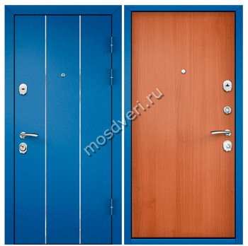 Синие входные двери в квартиру SVK-32 - купить от производителя Мосдвери Синие входные двери в квартиру SVK-32